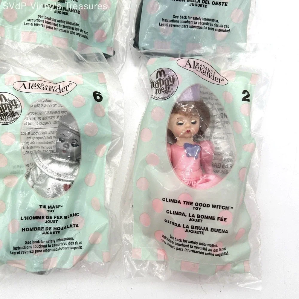 Madame Alexander McDonald's Happy Meal Doll Lot Wizard of Oz 9 Pieces 2007 New